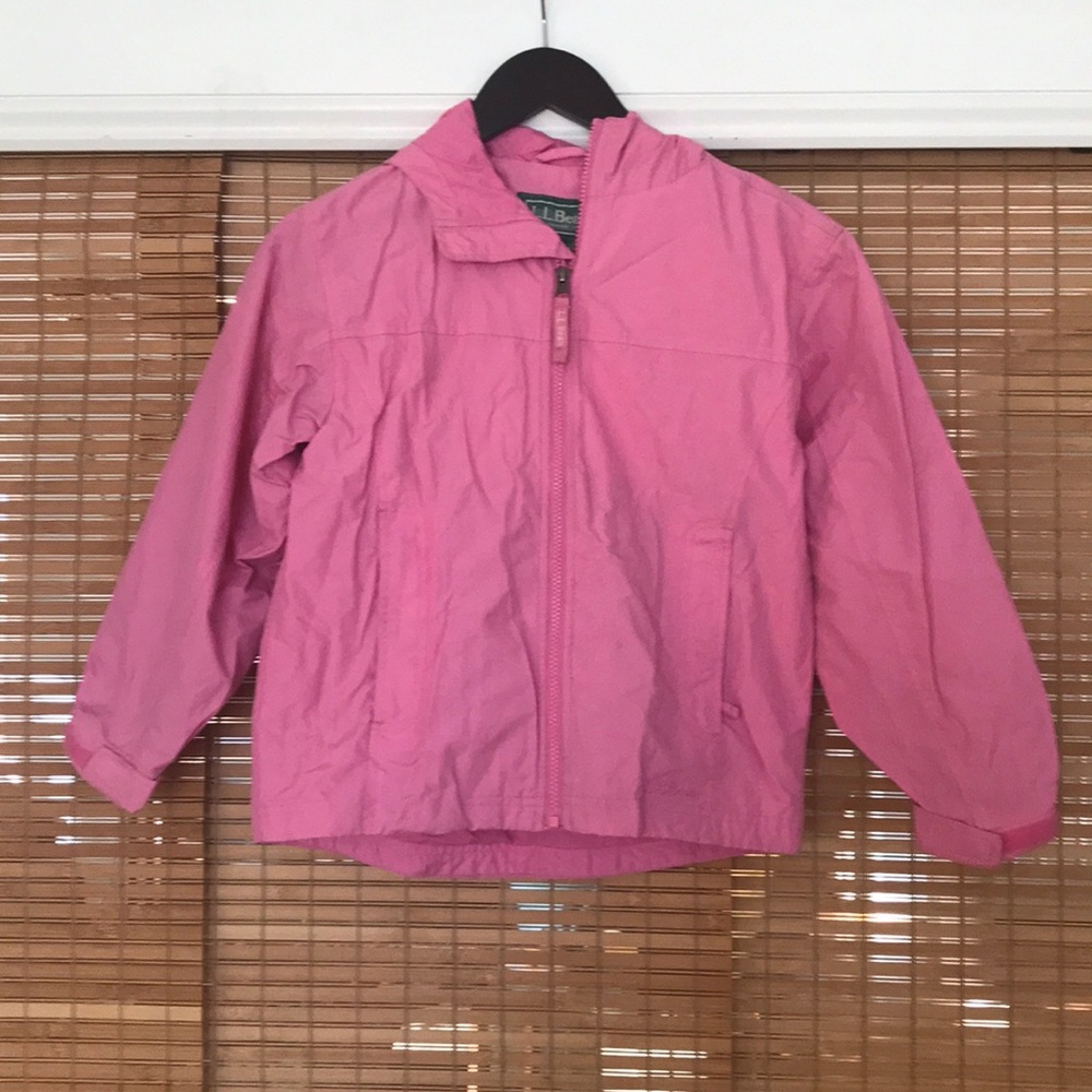 Cute pink LL Bean rain jacket